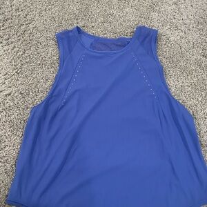 Lululemon Athletica Blue Sleeveless Tank Top